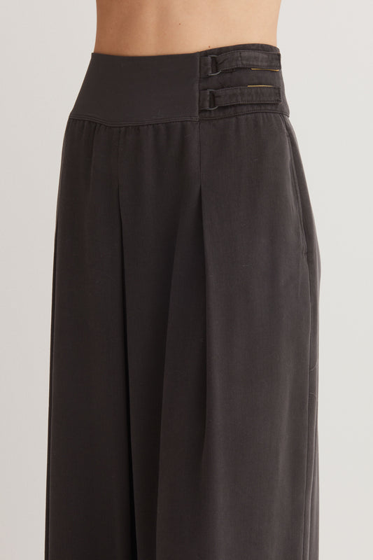 Pleated Long Skirt Garment Dyed 2530 3893