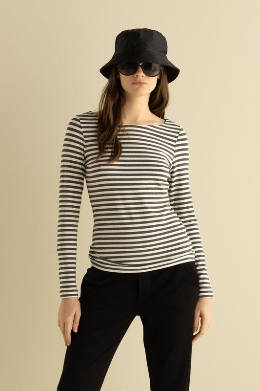 Striped Jersey Long Sleeve T-Shirt 3800 2893