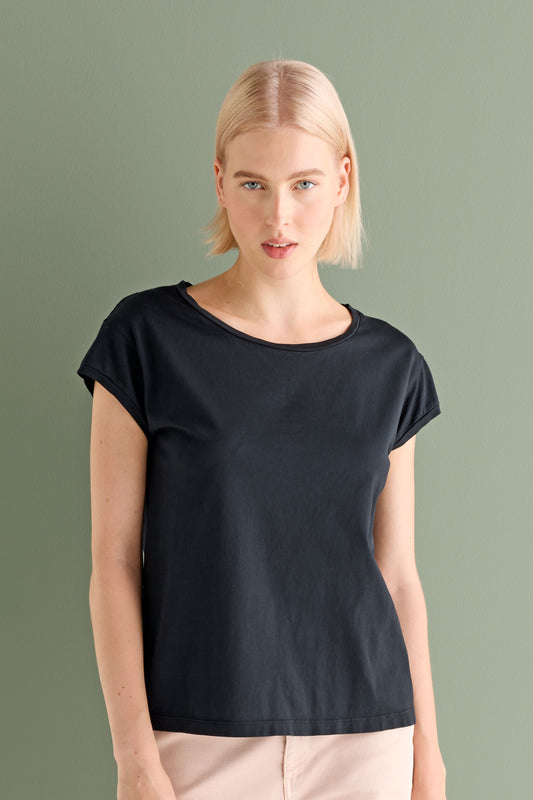 Short Sleeves Cotton T-Shirt Garment Dyed 36KU 2791