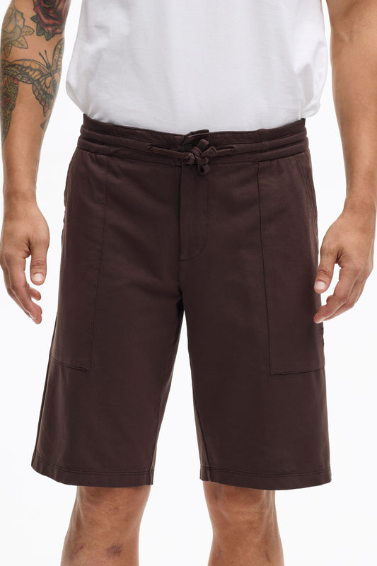 Fleece Shorts Regular Fit for Man Garment Dyed 006U 2261