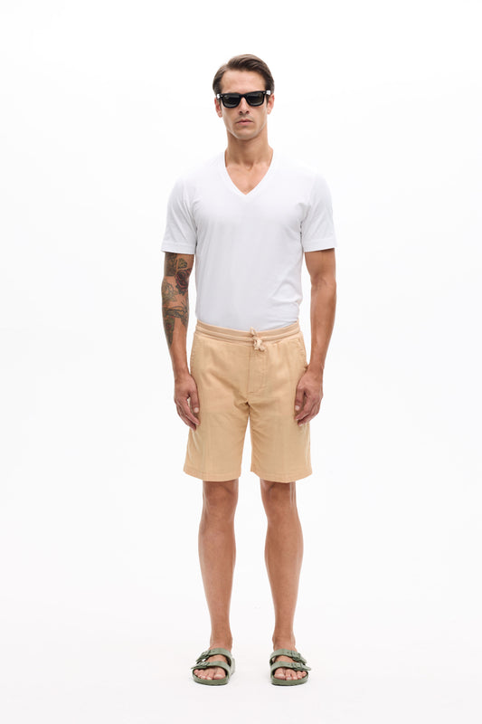 Short Relaxed Fit Garment Dyed for Man 008U 7500