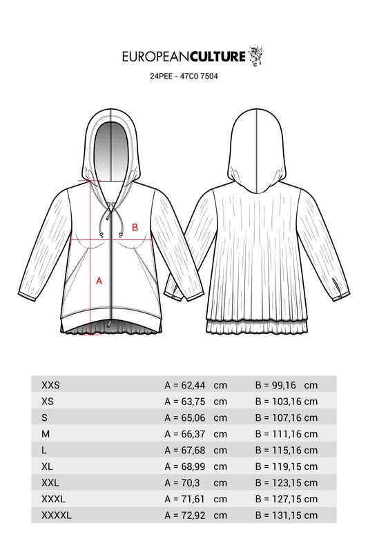 Hooded Sweatshirt Garment-Dyed - Size