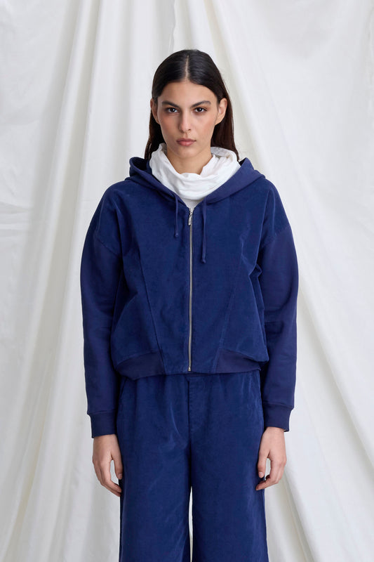 Cotton Corduroy Hoodie 48YU 0038