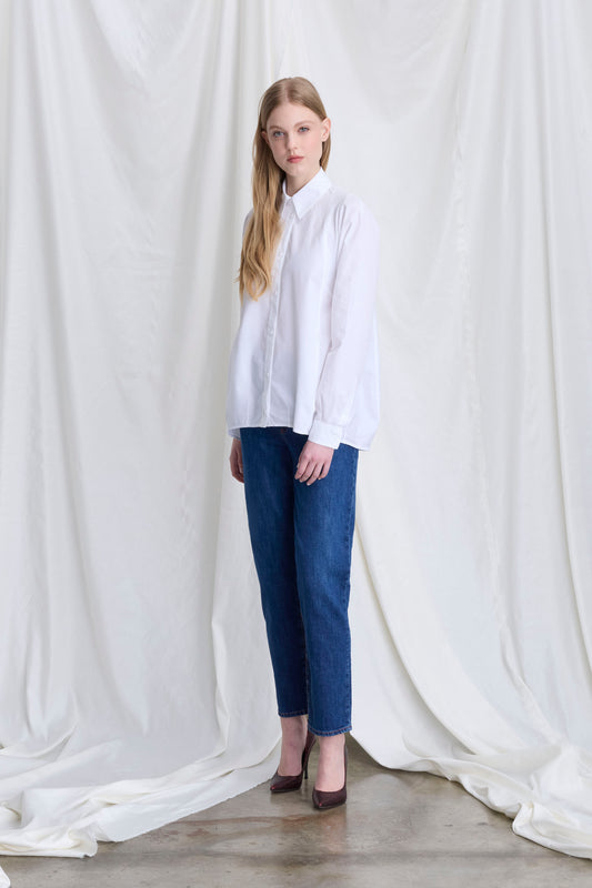 Shirt With a Sail Collar 67FU 3183