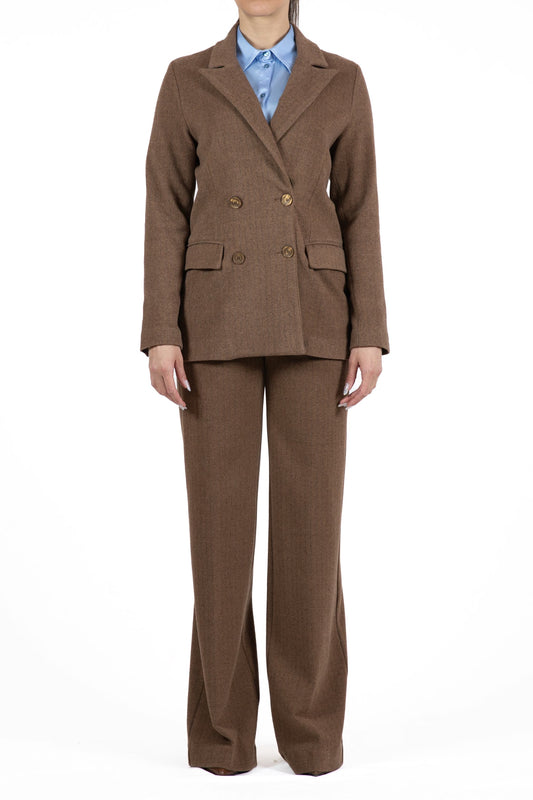 Double-breasted jacquard jacket 58Q0 8493