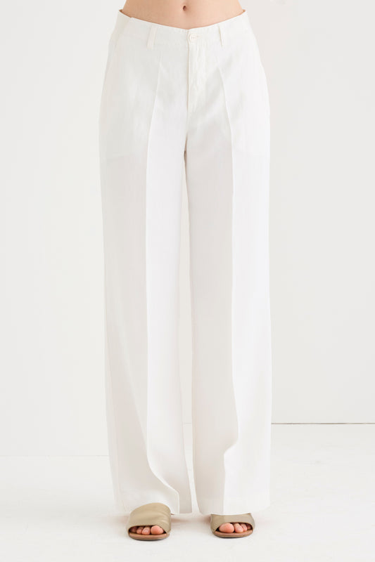 Pantaloni in lino e viscosa 06N0 7083