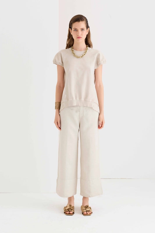 Wide-leg cropped trousers 06P0 7083
