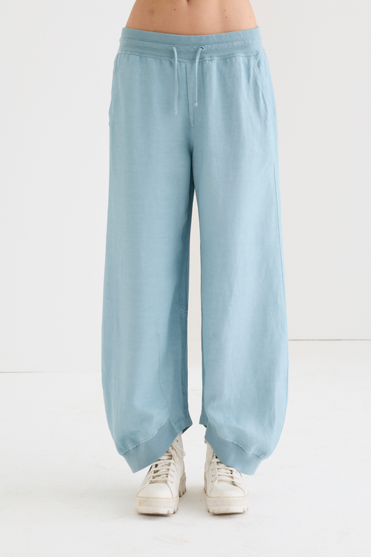 Jogging trousers in viscose, cotton and linen 06Q0 7083