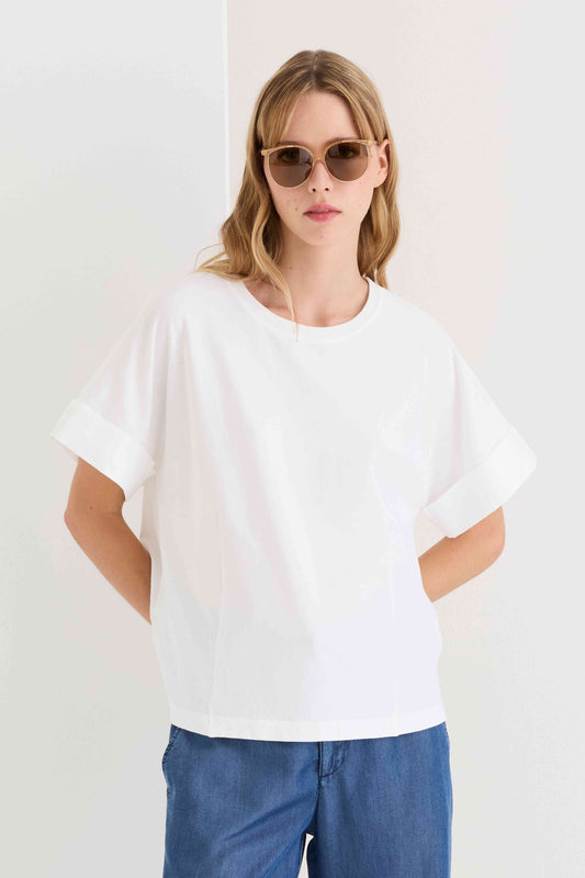 Short-sleeve Stretch cotton T-Shirt 37DU 2777