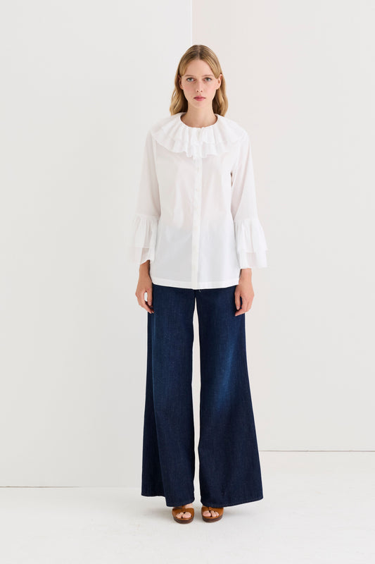 Cotton and hemp trousers 08WU 4203