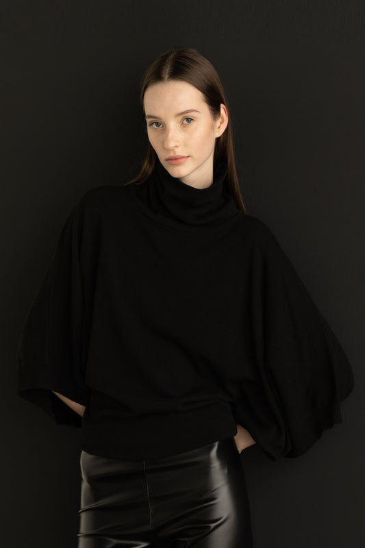 European Culture - Kimono Sleeve Sweater - Front