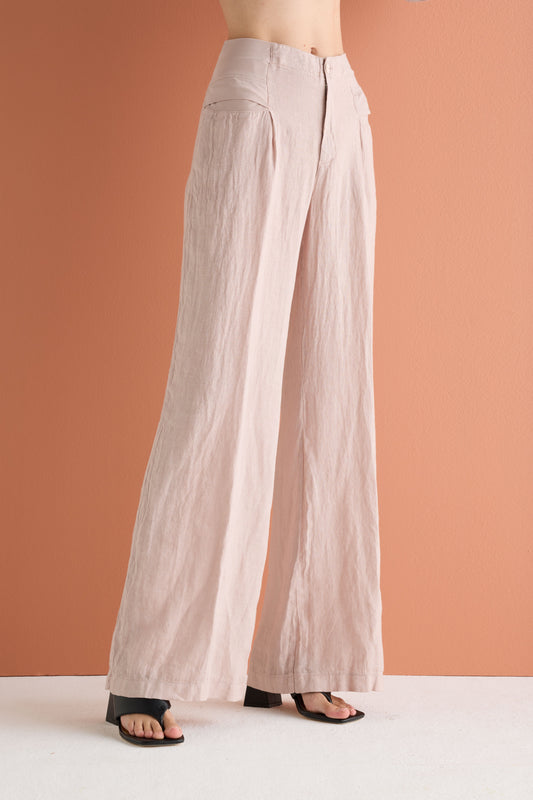Wide-Leg Trousers Garment Dyed 0680 7023