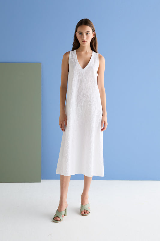 European Culture - Relaxed-fit midi dress in cotton 3259 1101