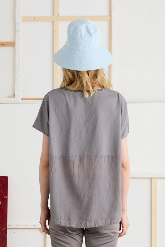 Round Neck T-Shirt Garment-Dyed - Back