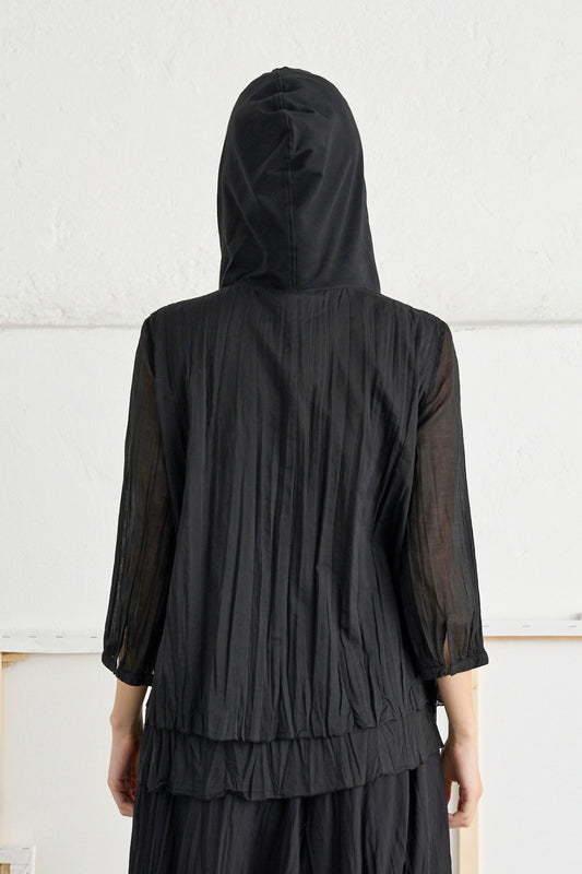 Hooded Sweatshirt Garment-Dyed - Back