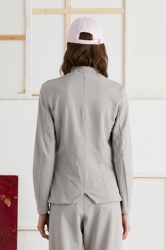 Blazer with Stole Garment-Dyed - Back